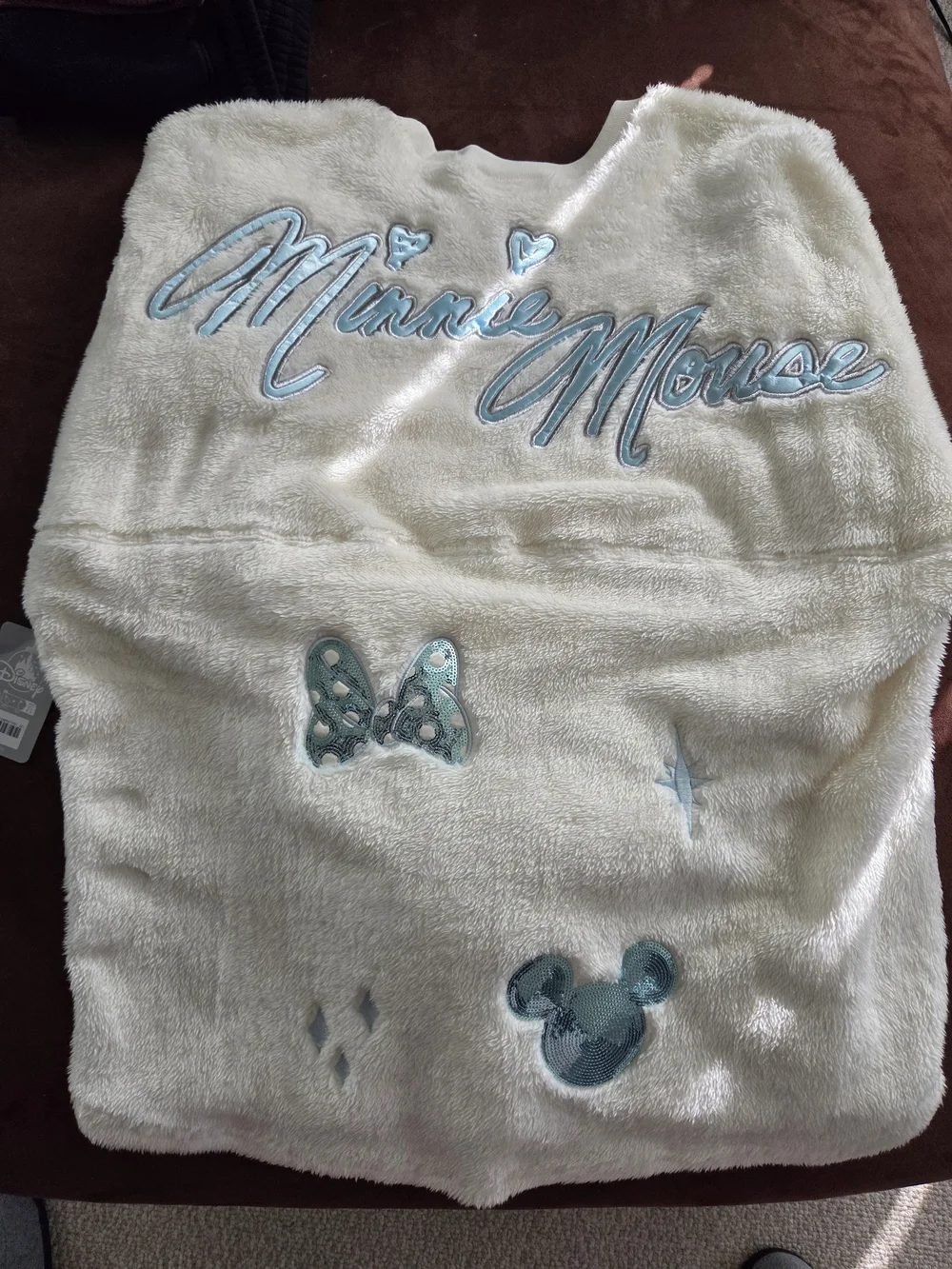 Disney White Plush Mickey & Minnie Spirit Jersey - Picture 4 of 8